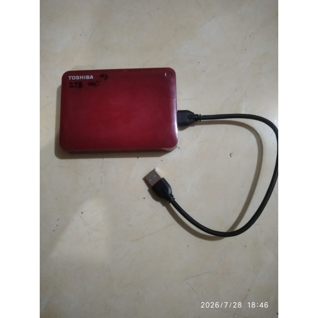 Hardisk Eksternal 2 Tera (2000gb), Mulus, Normal.. ORI, usb 3.0, (centinel 100%)..Garansi 1 minggu. 