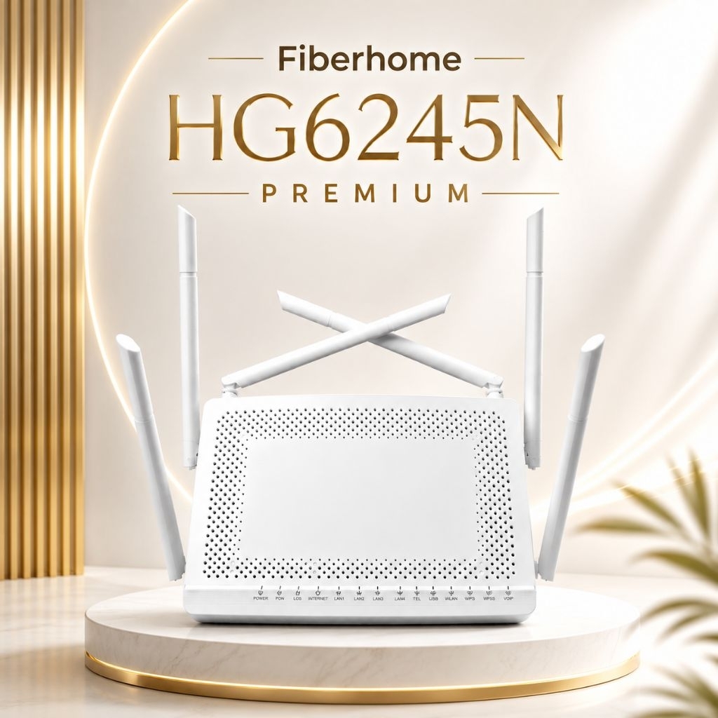 MODEM FIBERHOME HG6245N PREMIUM UNIT+ADAPTOR
