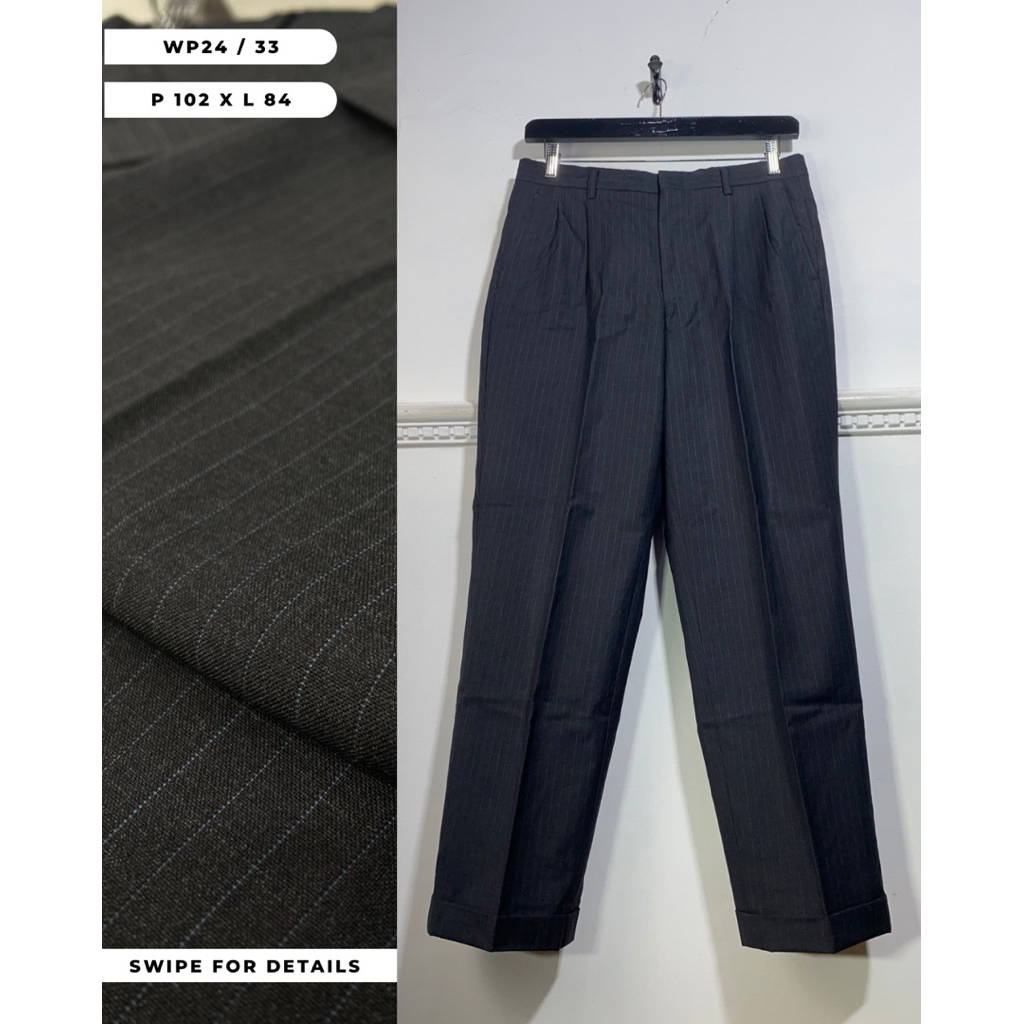 WOOL PINSTRIPE TROUSERS WP24/33