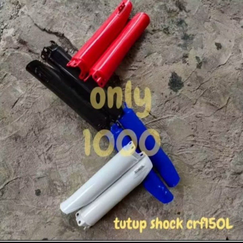 cover shock crf150l 2018 tutup shock depan crf 150l fork guard crf150l sparepart trail supermoto mot