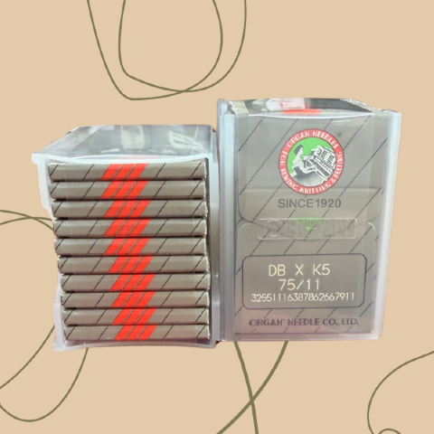 Jarum Bordir Organ DB x K5 No 9&11 (Per 1 Box isi 100 jarum)