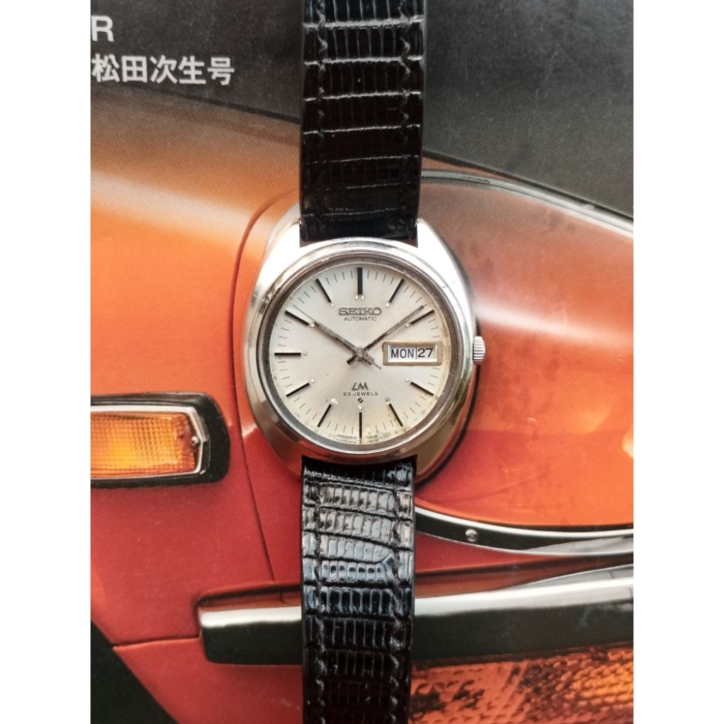 Rare vintage seiko lm lord matic 5606-7150 "Tonneau"