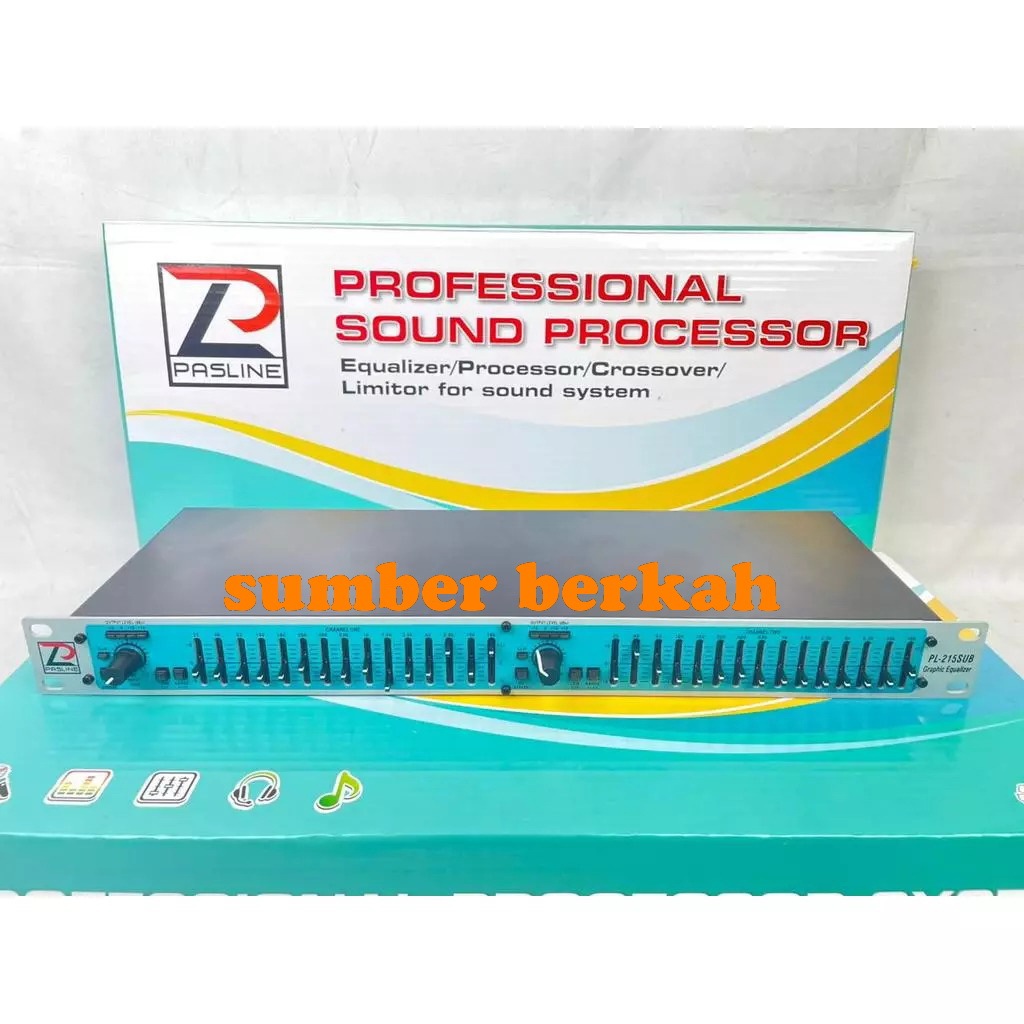 Equalizer Pasline PL 215SUB PL215 SUB  PL-215 SUB OUTPUT Original