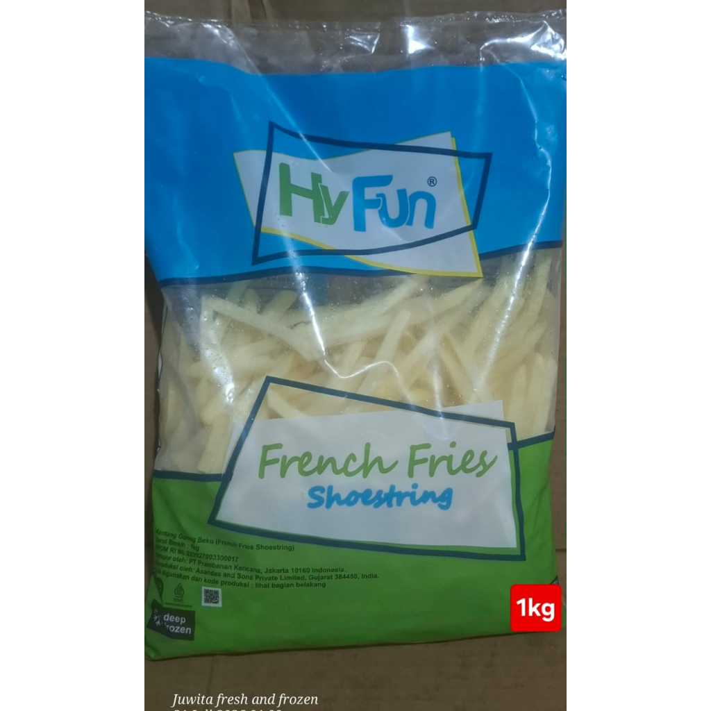 Kentang Goreng Beku Shoestring Hyfun 1kg