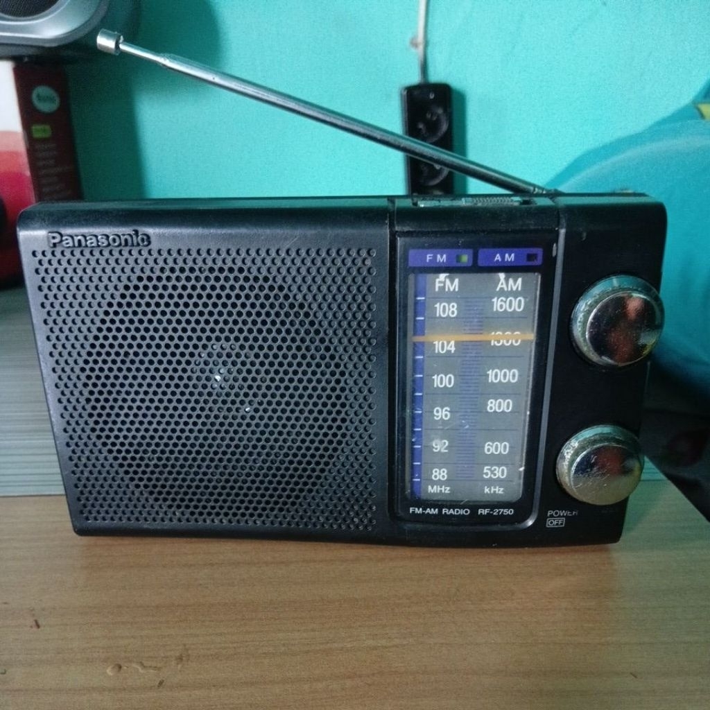Radio Panasonic/National Ori 2Band, DC 2battray barang bekas