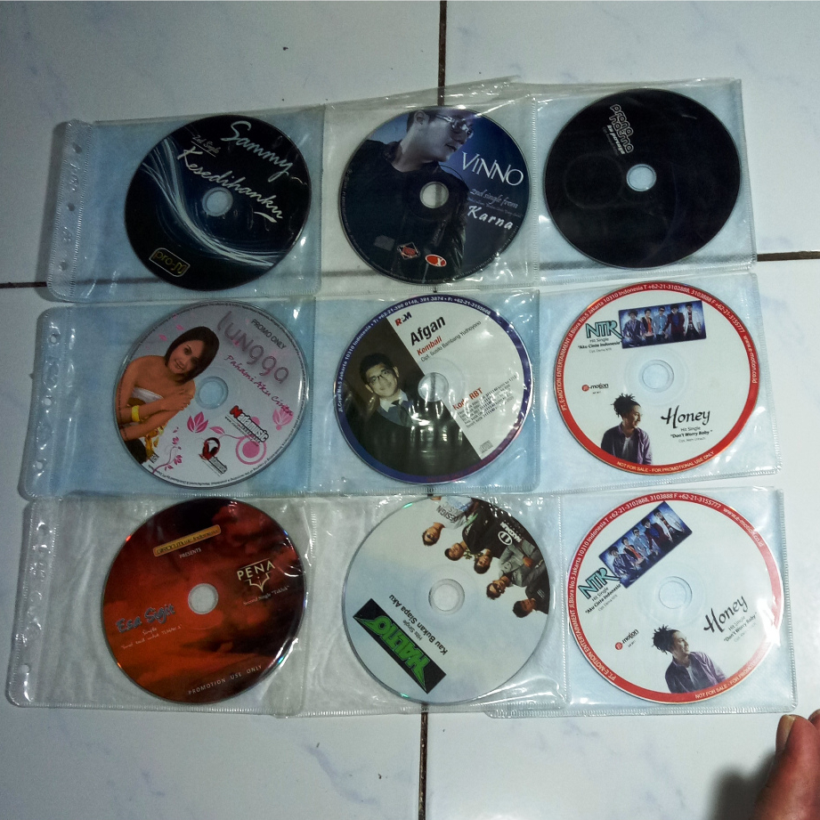 CD PROMO INDONESIA TANPA COVER - PAKET 62 CD PROMO
