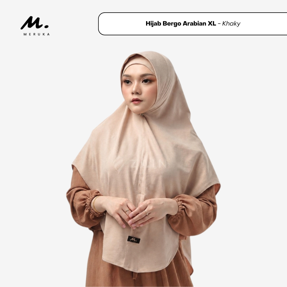 Meruka - Hijab Bergo Arabian XL - Khaky
