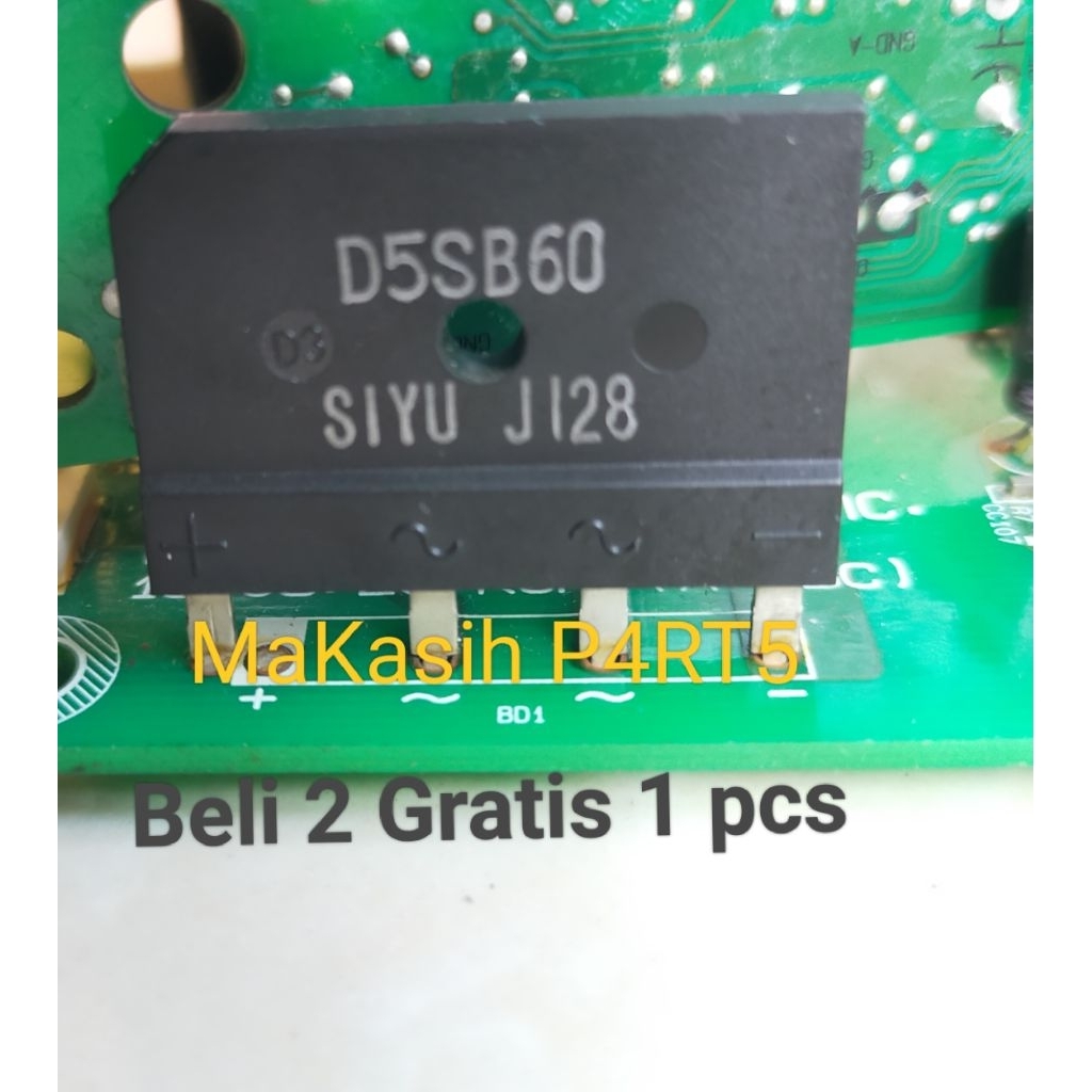 D5SB60  D5SB6O  Siyu  Modul pcb freezer lg inverter 6 rak  Part bekas cabutan modul pcb lg inverter 
