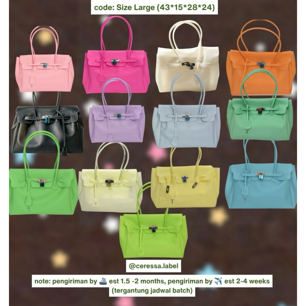 Jelly Firkin Bag All Type (PVC & TPU)