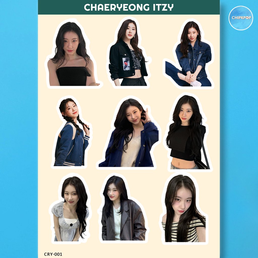 STICKER CHAERYEONG ITZY I RYUJIN ITZY I LIA ITZY I STICKER KPOP ITZY I STICKER YEJI YUNA ITZY I PHOT
