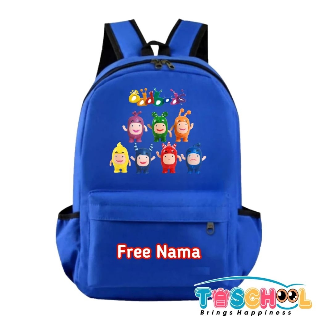 TAS RANSEL ANAK ODDBODS FREE NAMA