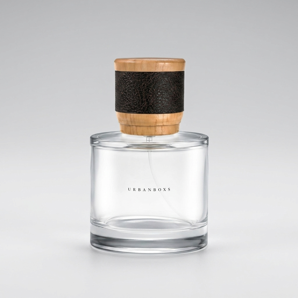 Botol Parfum Tutup Kayu motif BELTOP Aesthetic 50ml Grosir Supplier Kemasan Usaha Parfum Refill