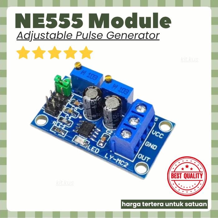 Modul NE555 Digital Squarewave Signal Pulse timer signal pulse Module NE 555