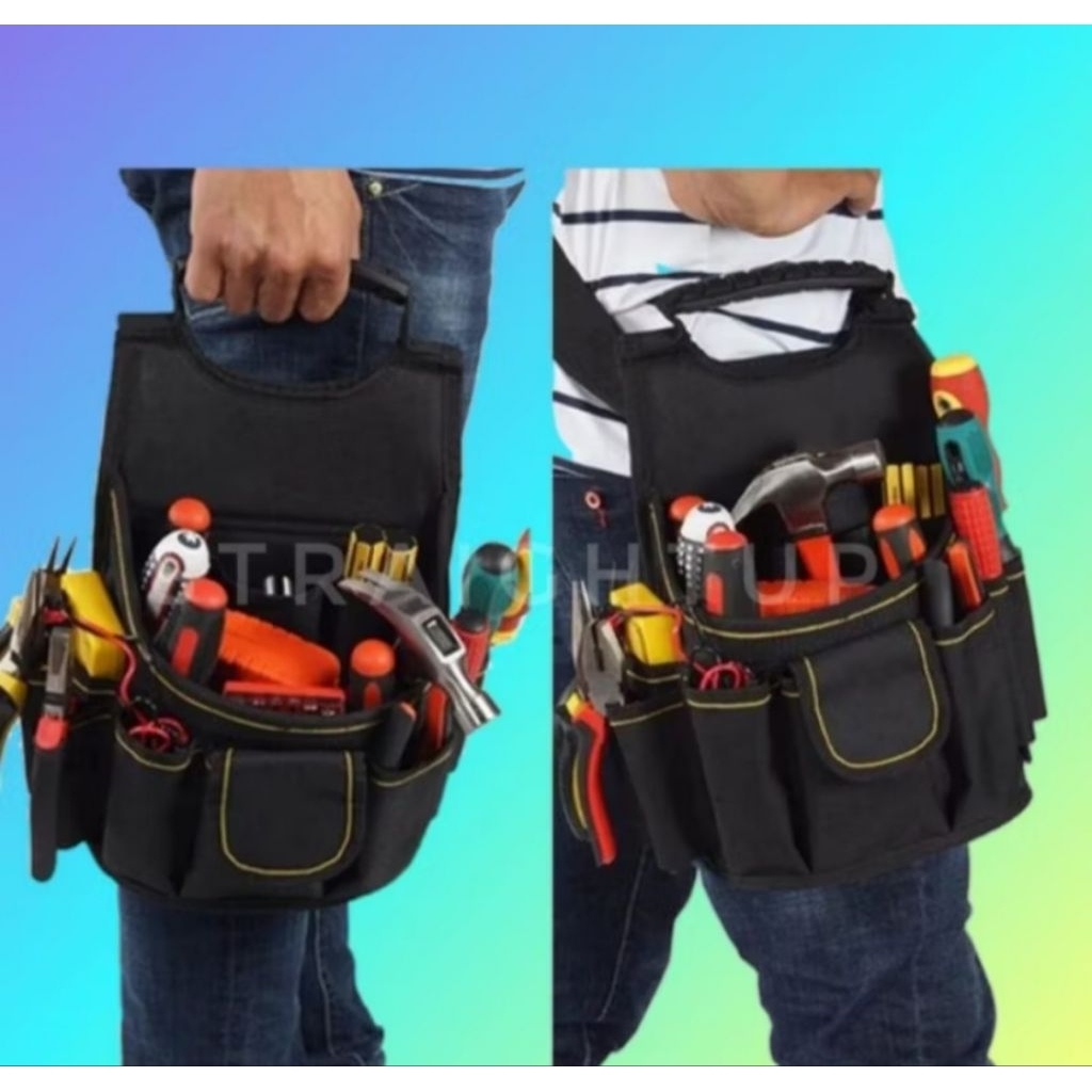 Tas Tukang Listrik Tas Pinggang Tukang AC Electrical Tool Bag