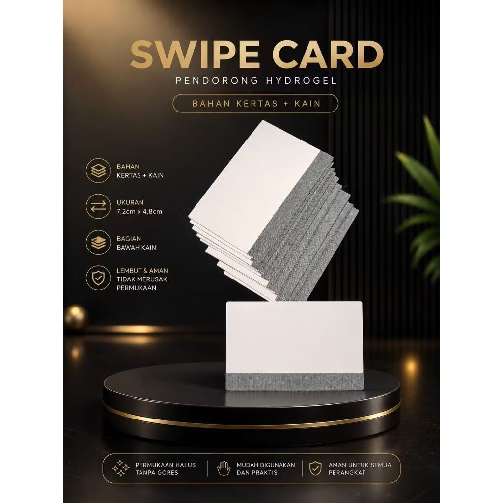 SWIPE CARD / pendorong bahan hydrogel