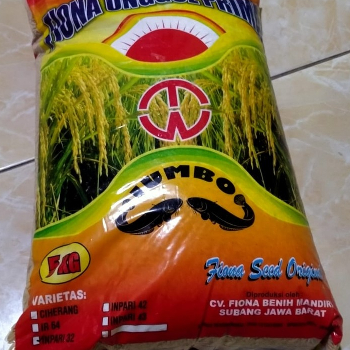 Benih Padi Inpari 32 Jumbo Lele 5 kg Fiona Unggul Prima  (Benih Padi Original)