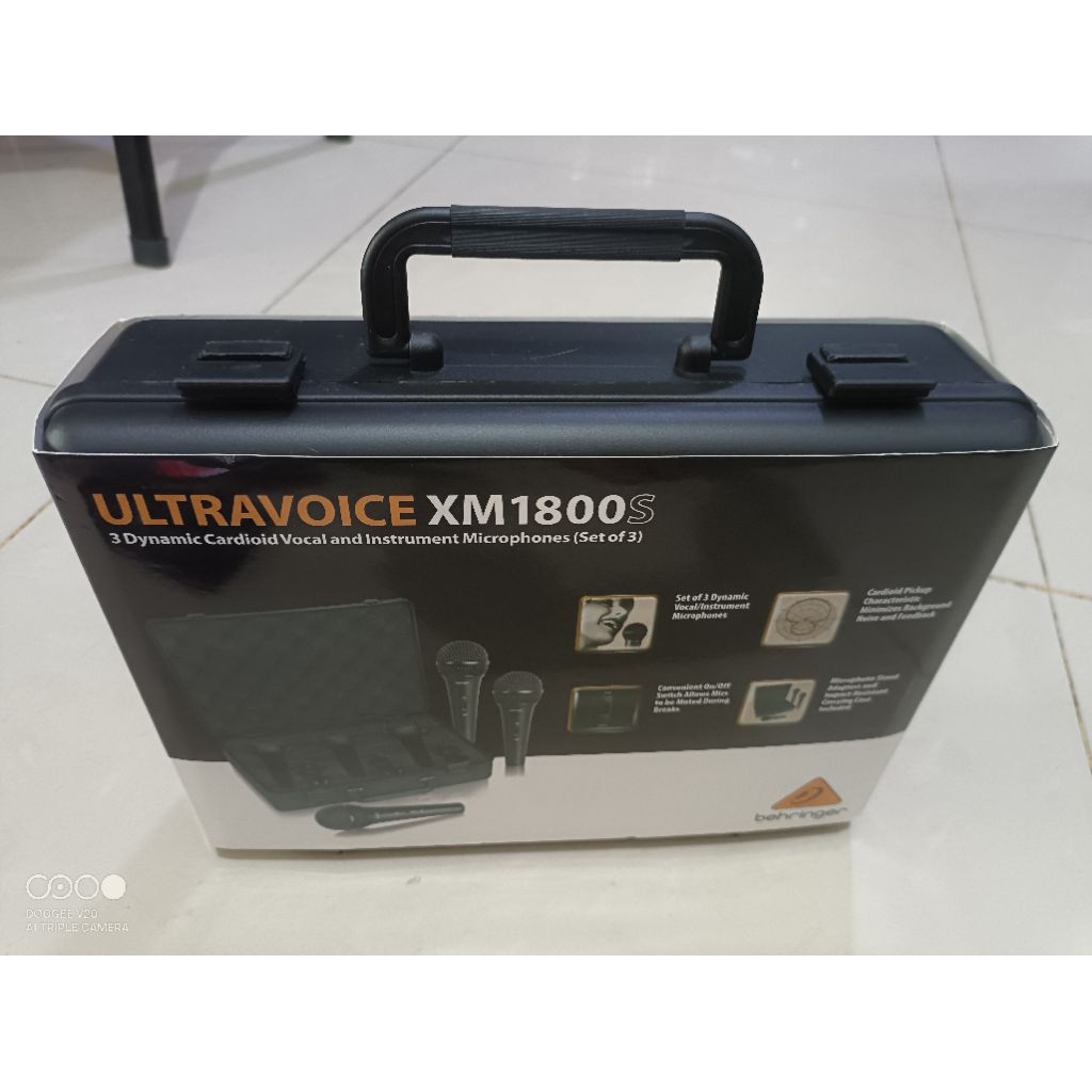 Mic Behringer xm1800s.. original 3 pcs mic Behringer+ koper