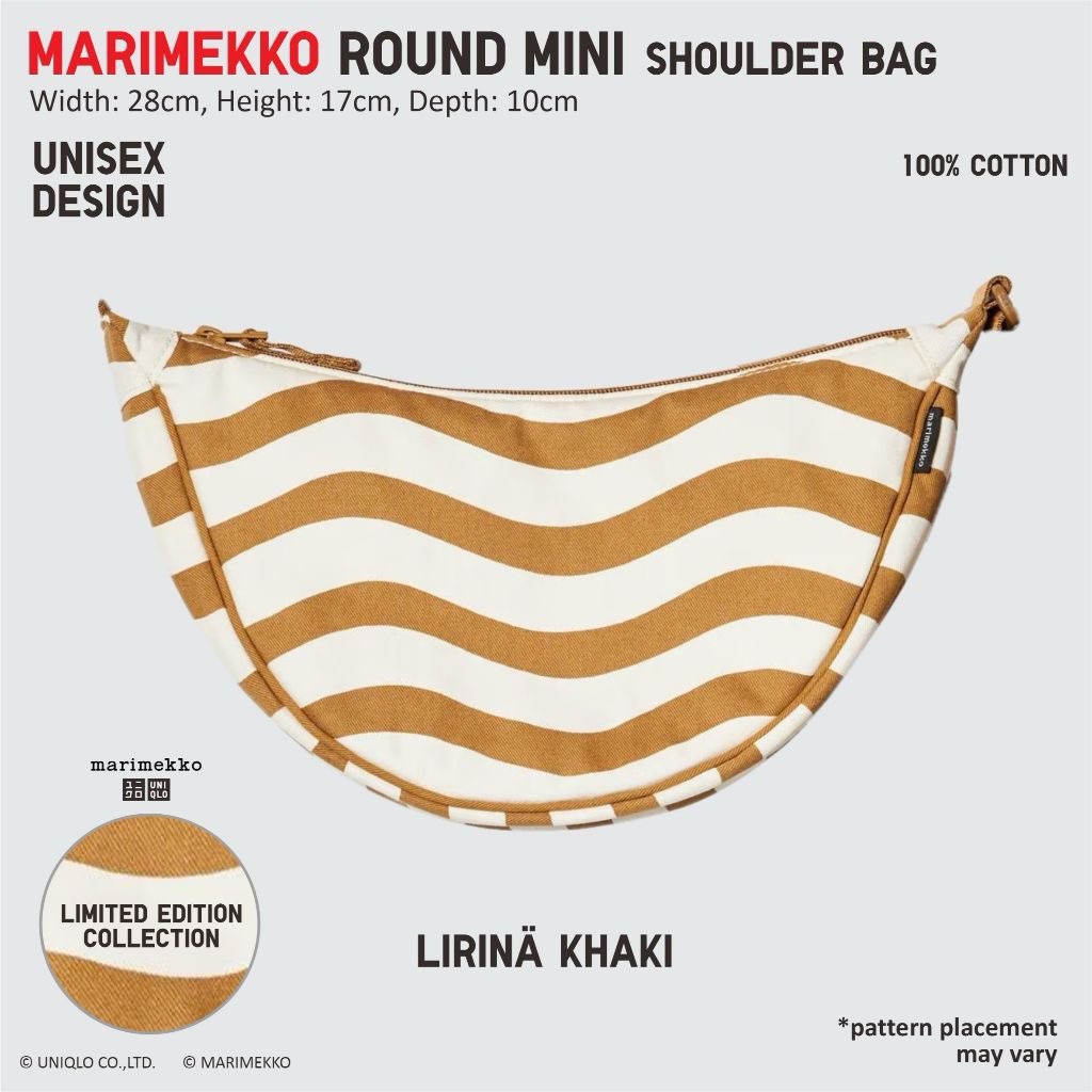 Tas Bahu Mini bulat round Shoulder Bag Marimekko UNIQLO Round Mini