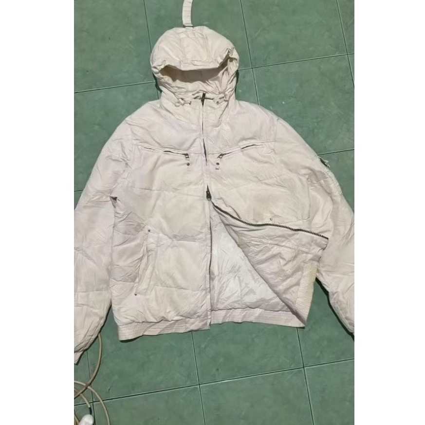 Lee Outerwear Puffer Jacket Hooded White Original