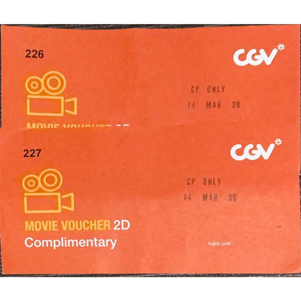 Tiket Nonton Bioskop CGV Hanya Berlaku di Central Park Jakarta EXP 14 Maret 2030 ( Weekday )
