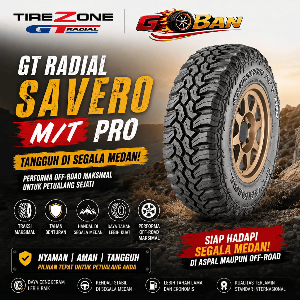 Ban Mobil GT Radial SAVERO MT PRO 215/75 R15 Tubeless