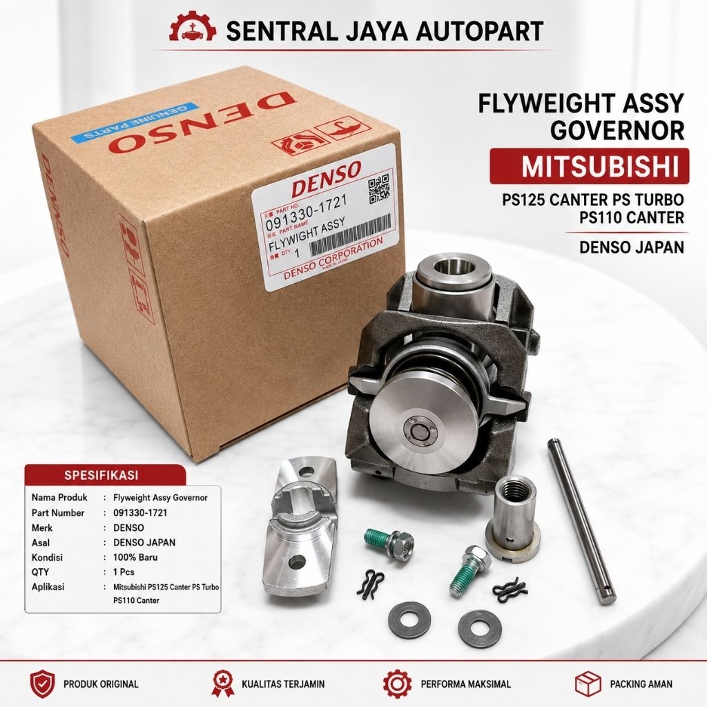 FLYWEIGHT ASSY GOVERNOR MITSUBISHI PS125 CANTER PS TURBO PS110 CANTER DENSO JAPAN ORIGINAL 091330-17
