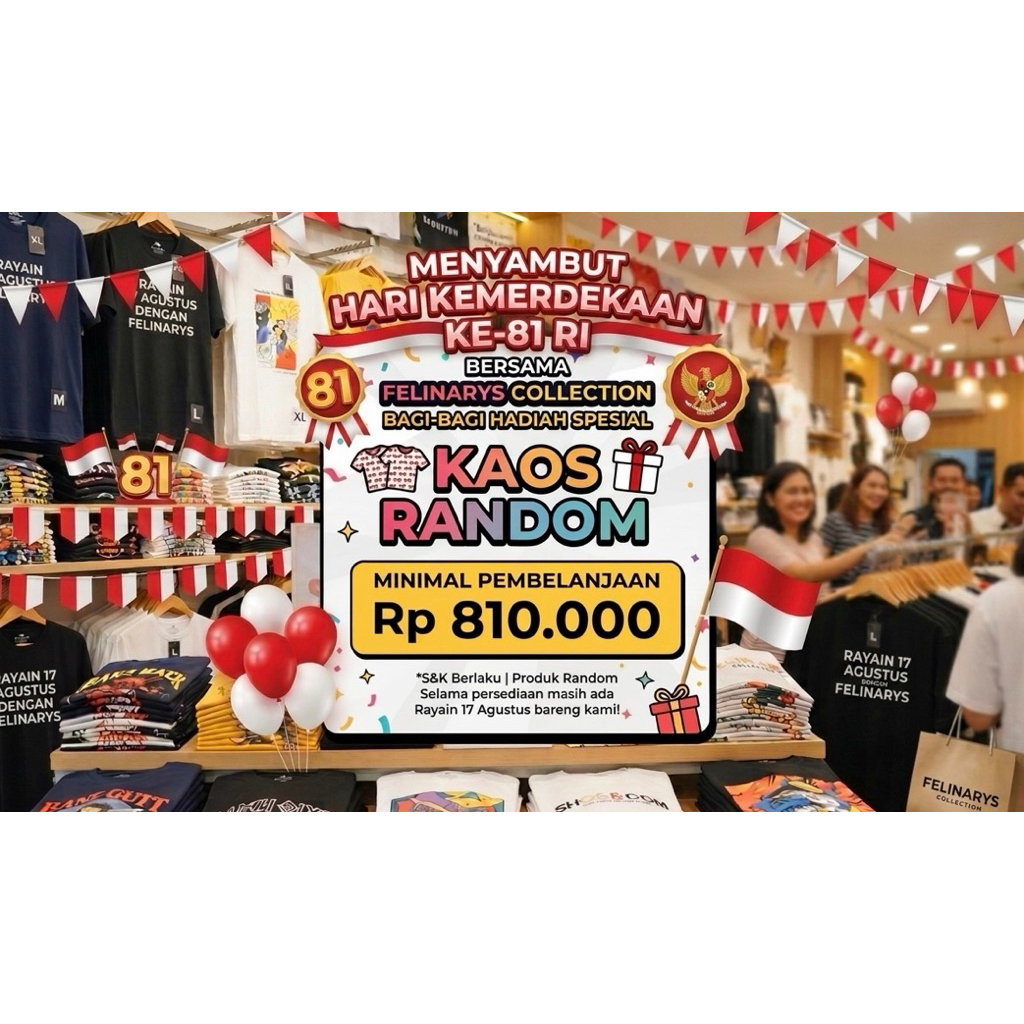 HADIAH KAOS RANDOM
