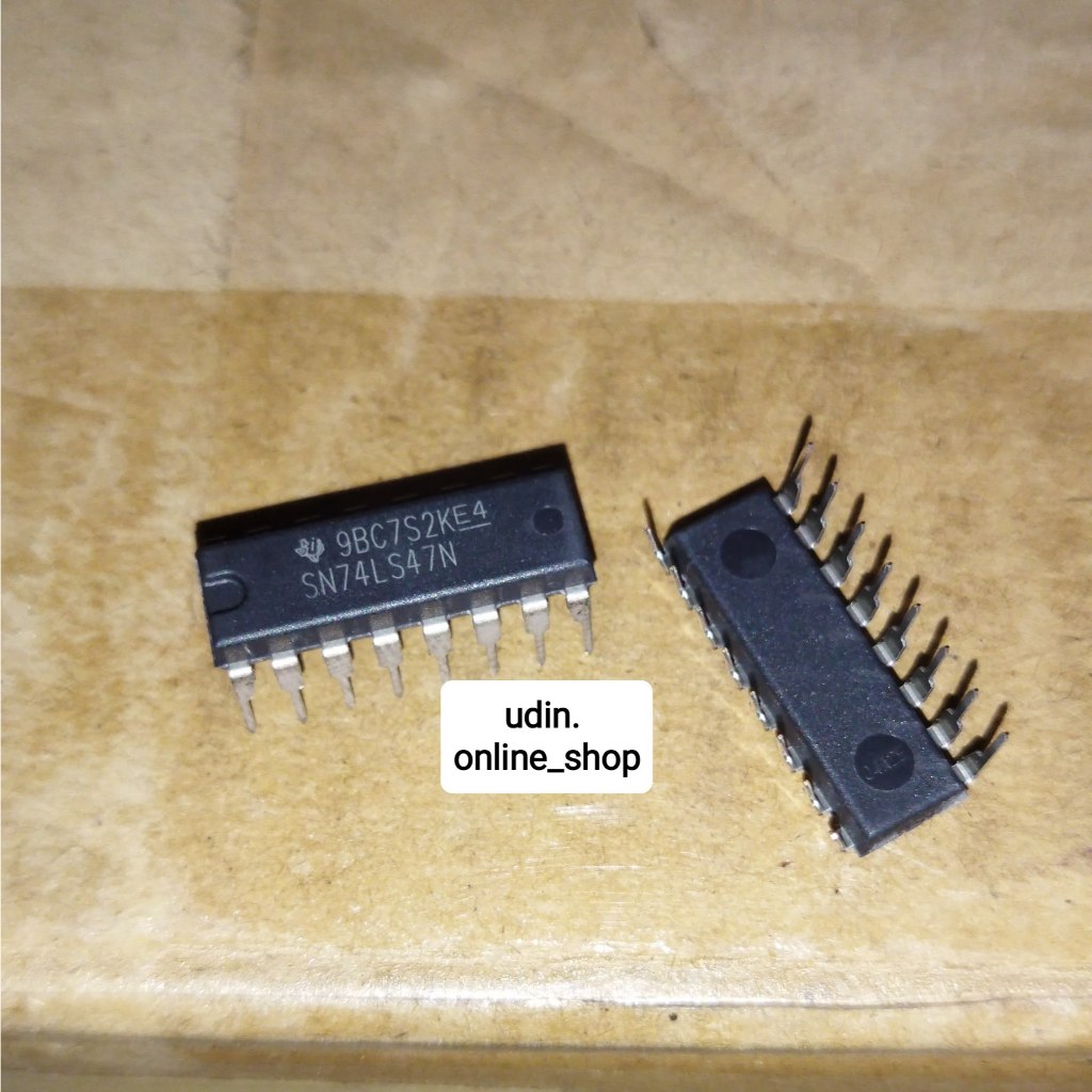 7447 74LS47 IC untuk seven segment Anoda IC TTL TEXAS OIGINAL