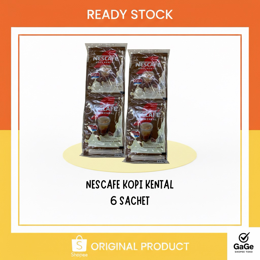 Nescafe Kopi Kental Sachet Original – Kopi Instan Praktis untuk Minuman Harian