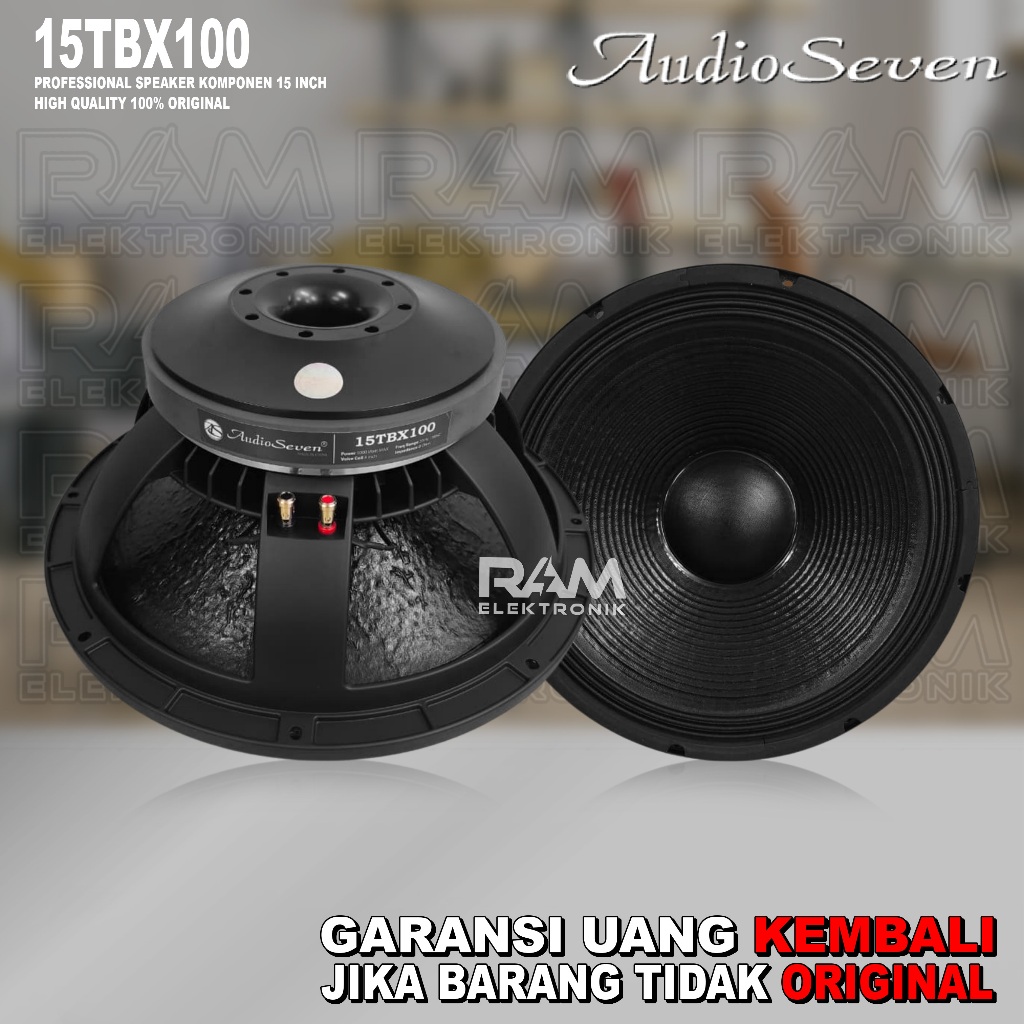 Komponen Speaker 15 Inch AUDIO SEVEN 15TBX100 | 15TBX 100 | 15 TBX 100 Original