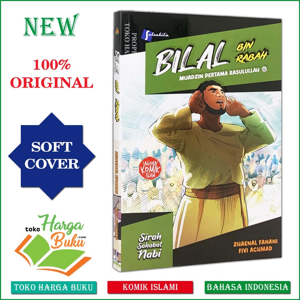 Foto Komik Bilal bin Rabah Muadzin Pertama Rasulullah FULL COLOR Buku Anak Sirah Sahabat Nabi Salsabila Pustaka Al-Kautsar