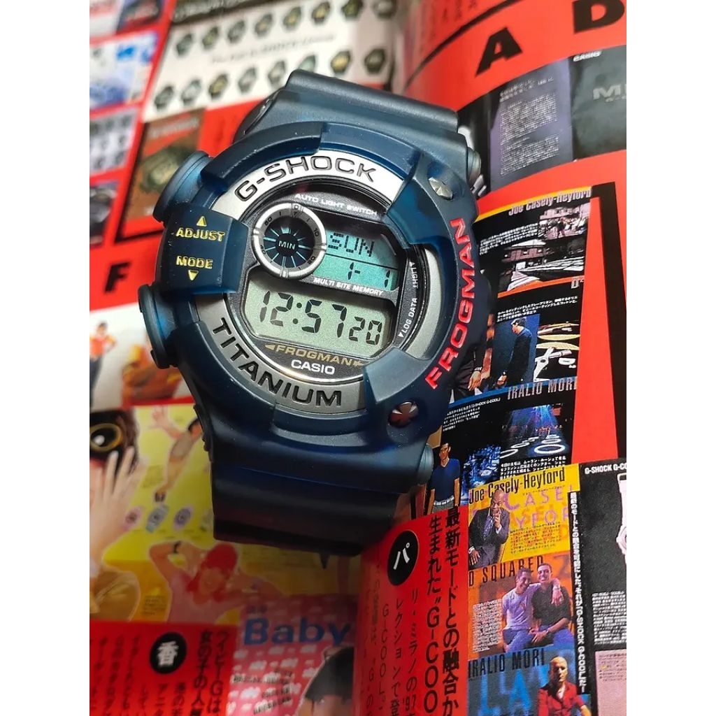 Gshock FROGMAN DW9900 Jelly Blue