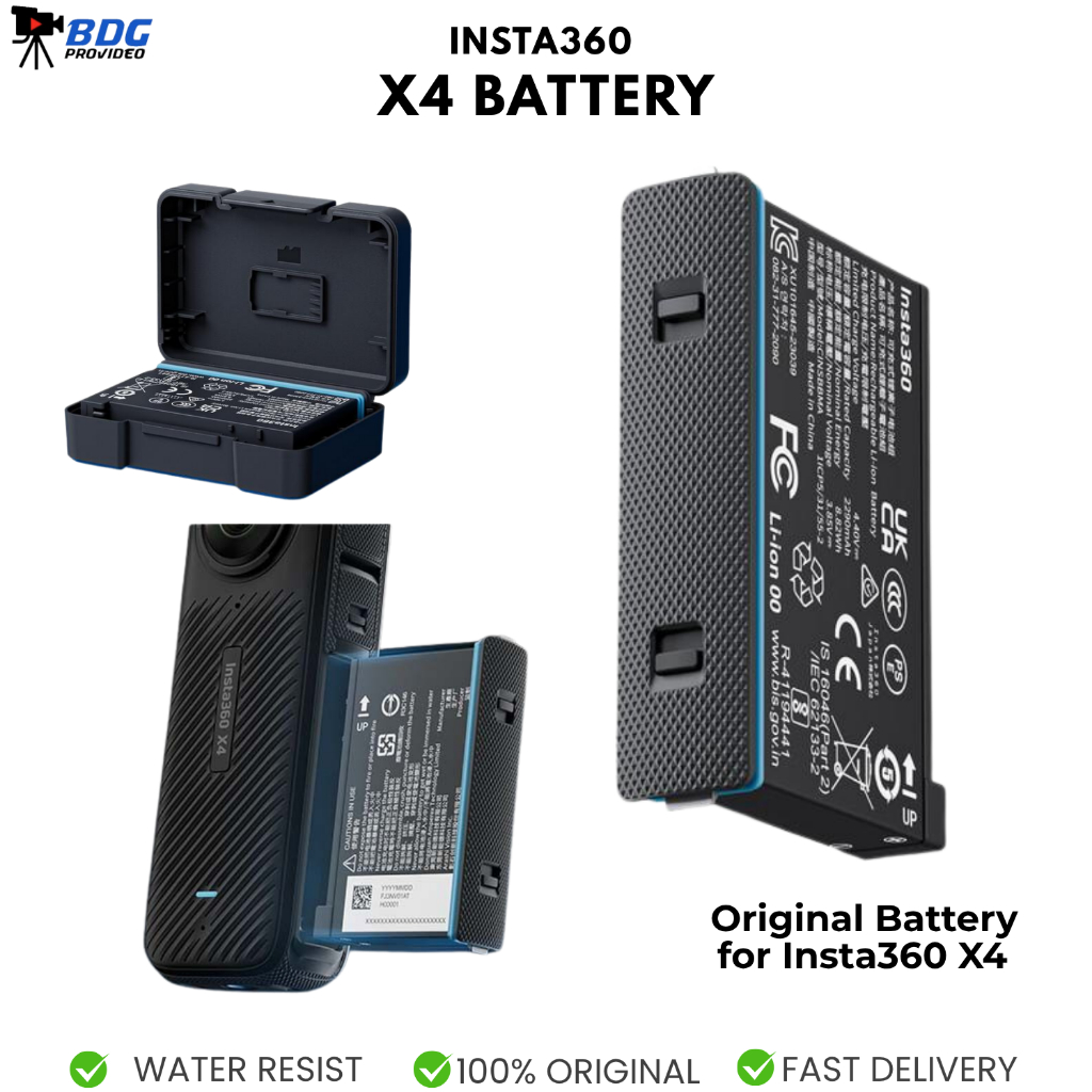 Insta360 X4 Battery for Insta 360 X4 Action Camera Baterai