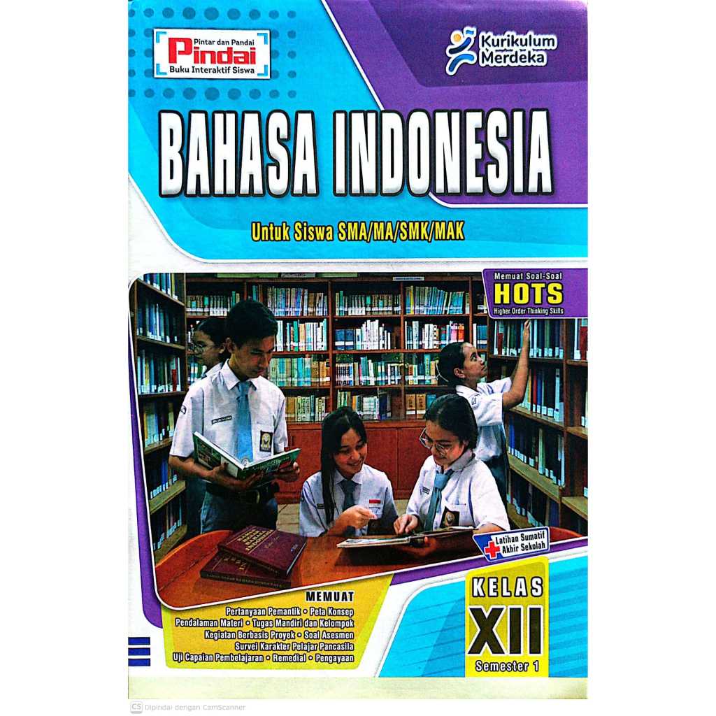 Buku LKS Bahasa Indonesia Kelas 12 SMA/SMK/MA Semester 1 Kurikulum Merdeka