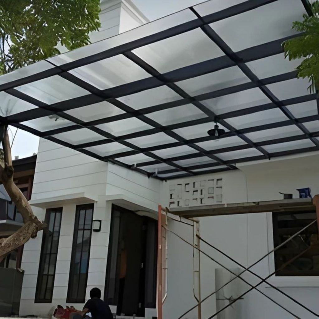 kanopi solarflat 1,2mm minimalis