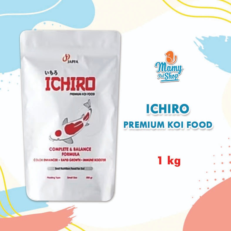 JAPFA ICHIRO Premium Koi Food 1kg Makanan Ikan Koi Complete & Balance Formula
