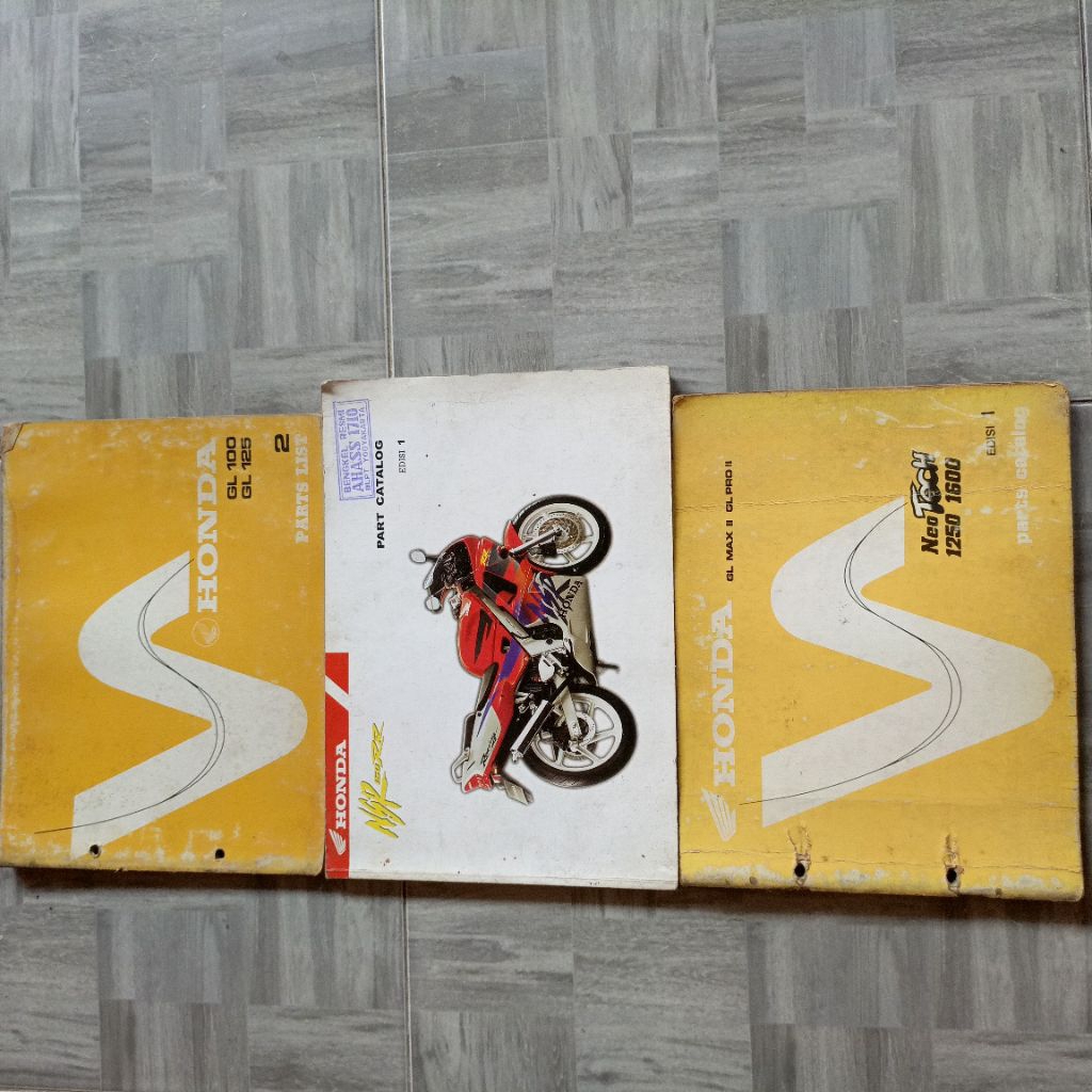 BUKU PART CATALOG HONDA GL 100 NSR 150 R GL PRO MAX ORIGINAL