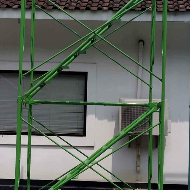 2 SET SCAFFOLDING 2 TINGKAT STEGER 170 LENGKAP DENGAN CATWALK & TANGGA - SNI
