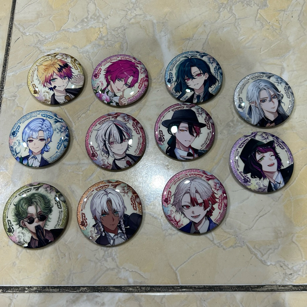 Akuneko Akuma Shitsuji to Kuroi Neko Devil Butler and Black Cat 4th anniversary Pin Badges Can Badge