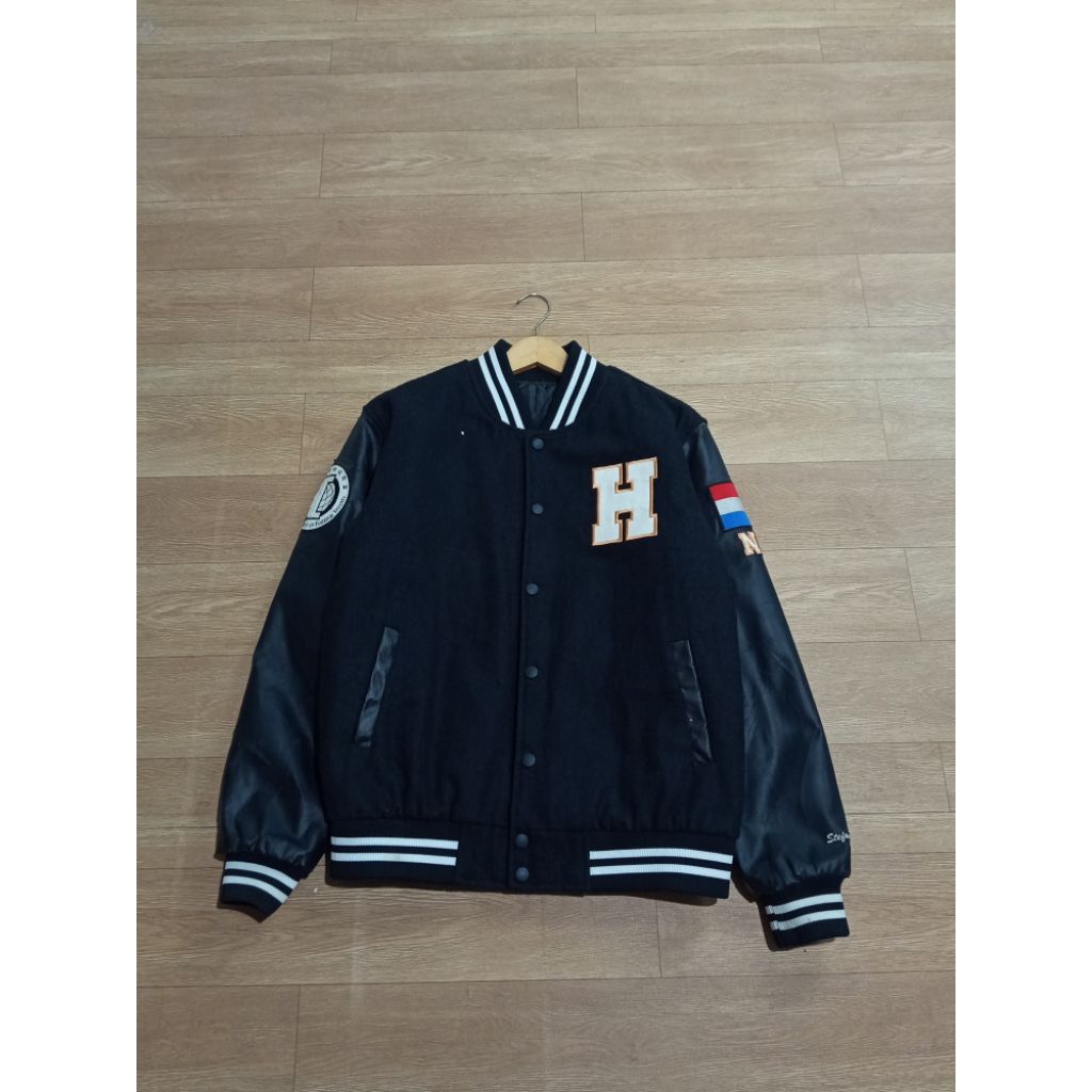 jaket Varsity leather H sz M