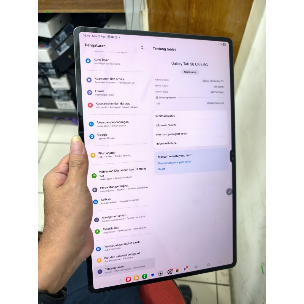 samsung tab s8 ultra 12/256 second