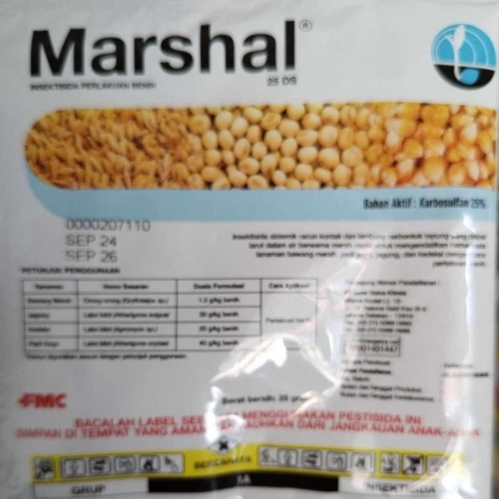 Marshal Insektisida, 25DS Bubuk