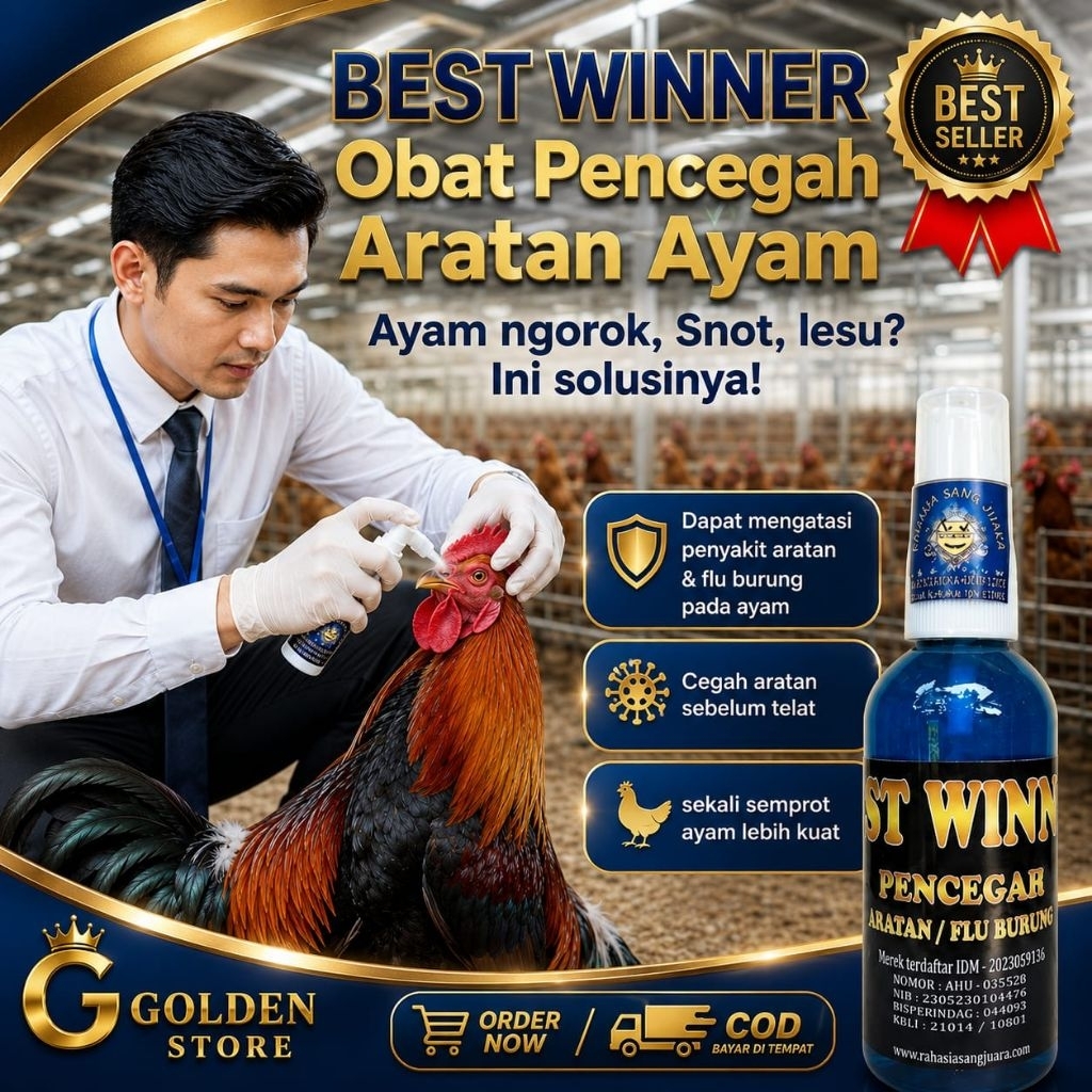 Pencegah Aratan / Flu Burung Ayam Spray 100ml Obat Ayam Sakit Menular Aratan