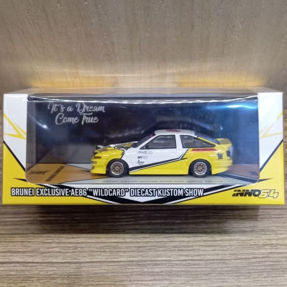 INNO 64 TOYOTA SPRINTER TRUENO AE86 (BRUNEI DIECAST CUSTOM SHOW 2024) INNO64