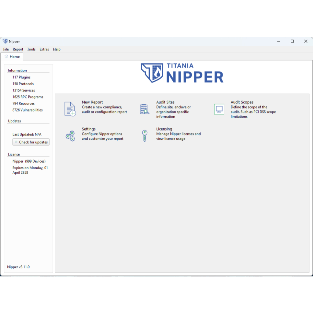 Nipper Network Configuration Audit Tool