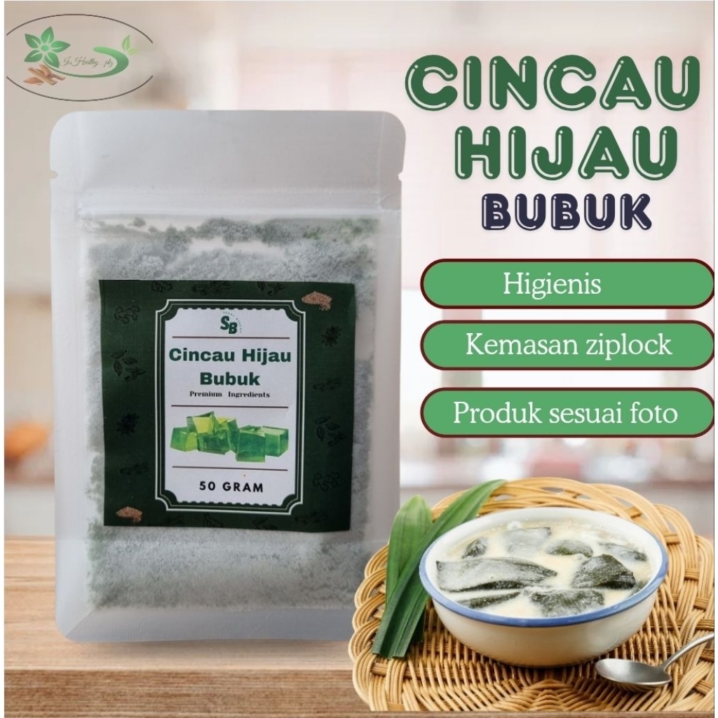 Cincau Hijau bubuk Asli 50 g