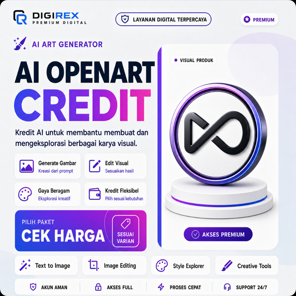 AI OPENART CREDIT ALL AKSES PRIVATE BERGARANSI