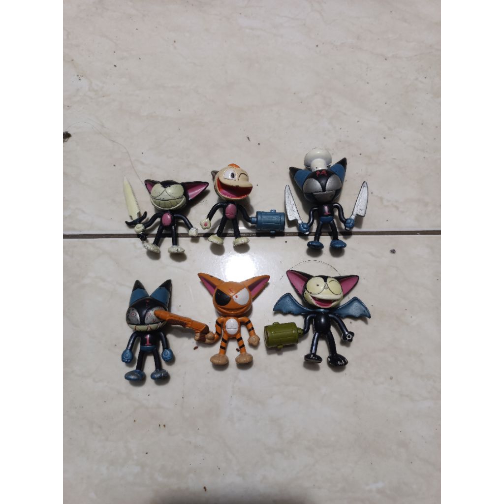 Figure kurochan karet padet 6 pcs preloved