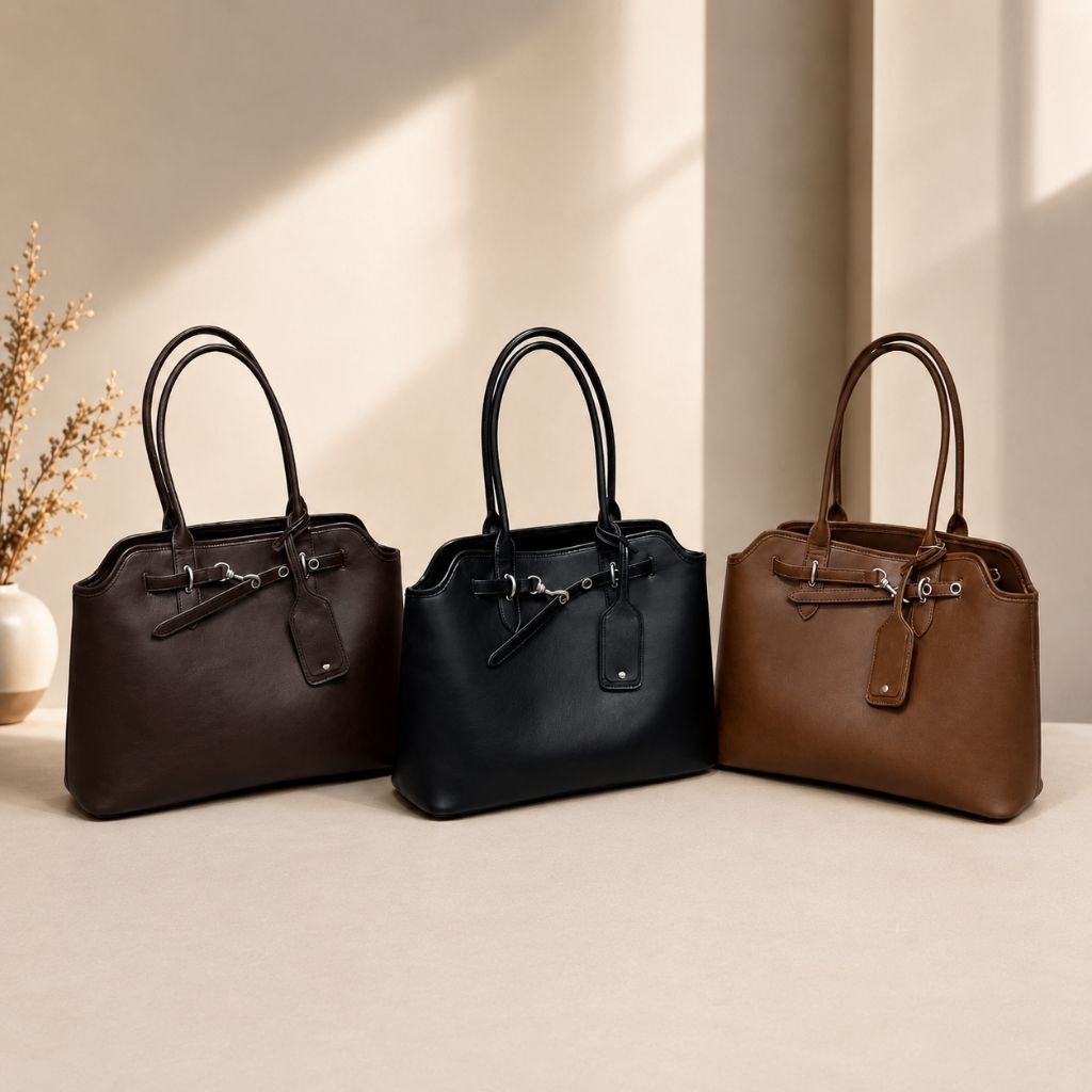 JC Tas Wanita Belted Aventure Miu – Tote Bag Besar HY318801