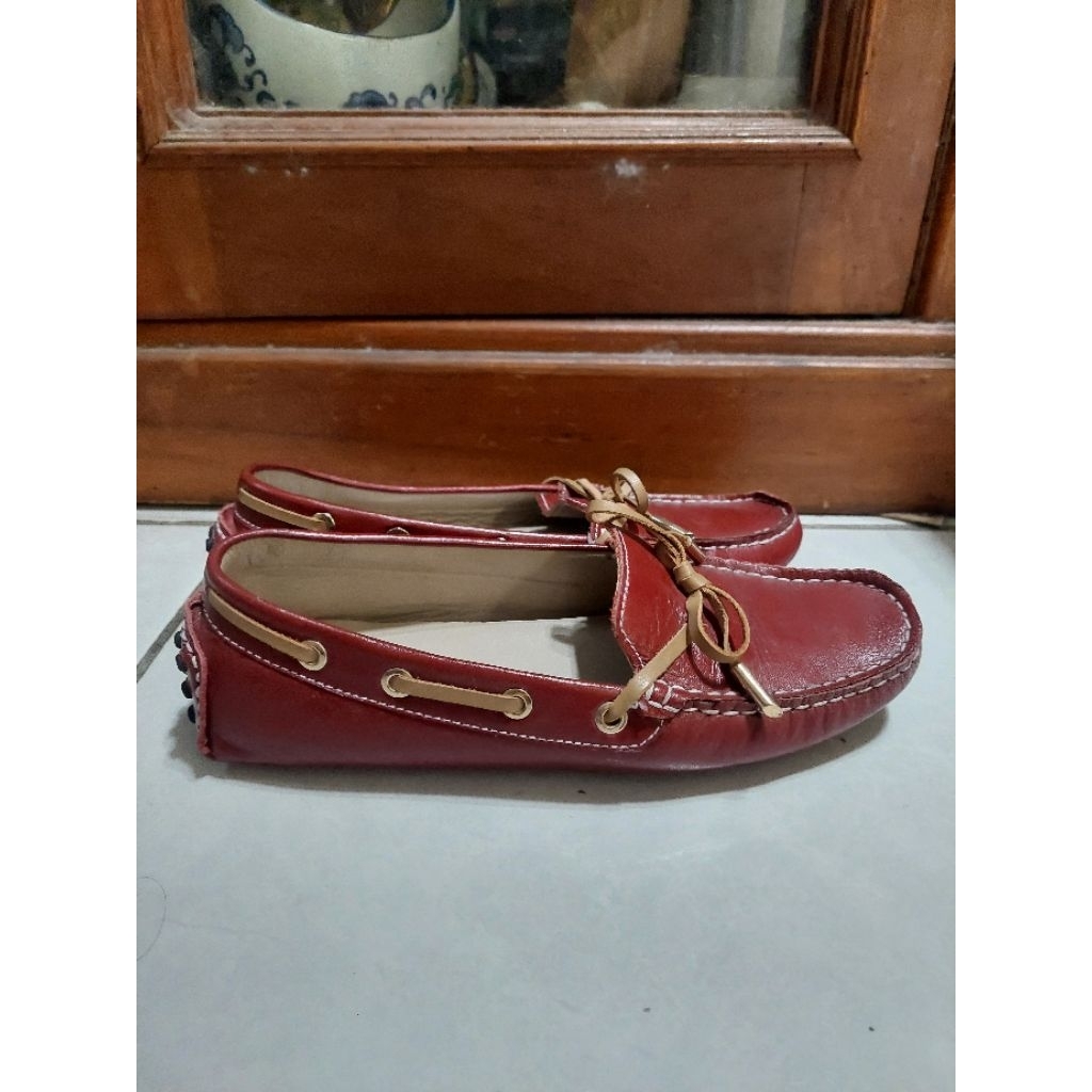 Preloved Sepatu Wanita ELLE (Original) - Merah Maroon Size 36 (26cm)